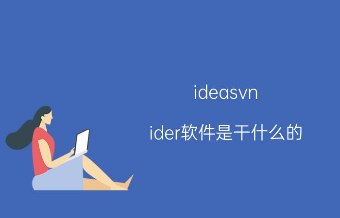 ideasvn ider软件是干什么的？